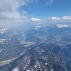 Flugwegposition um 14:25:31: Aufgenommen in der Nähe von Franzensfeste, Autonome Provinz Bozen - Südtirol, Italien in 4239 Meter